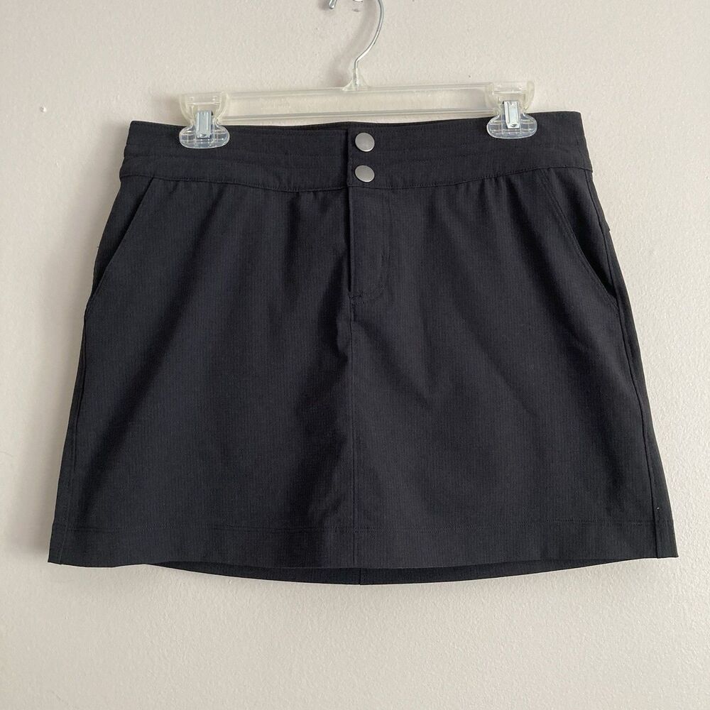 Prana Womens Sz 4 Black Skort Skirt Halle Performance Stretch Outdoor Casual